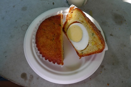 Cornbread & Egg Muffin at Sweetcakes, Chicago